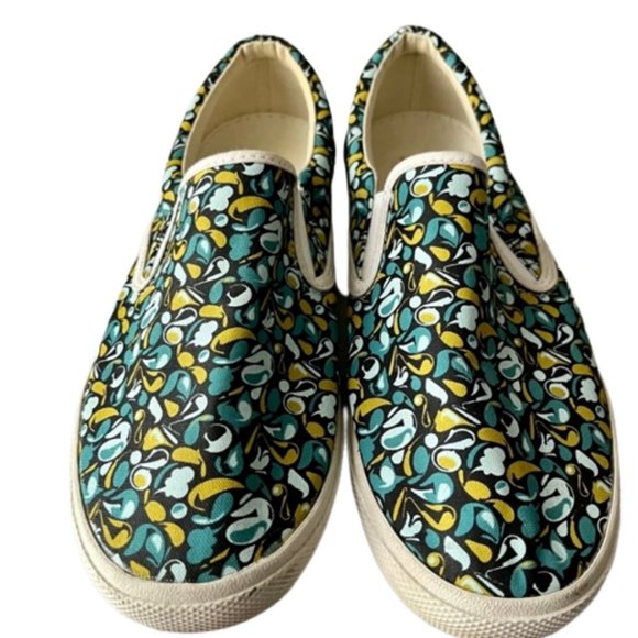 Bucketfeet Floral "Earth" Canvas Slip-Ons Travel-Ready - 8 - Picture 3 of 10